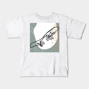 conjunction line art Kids T-Shirt